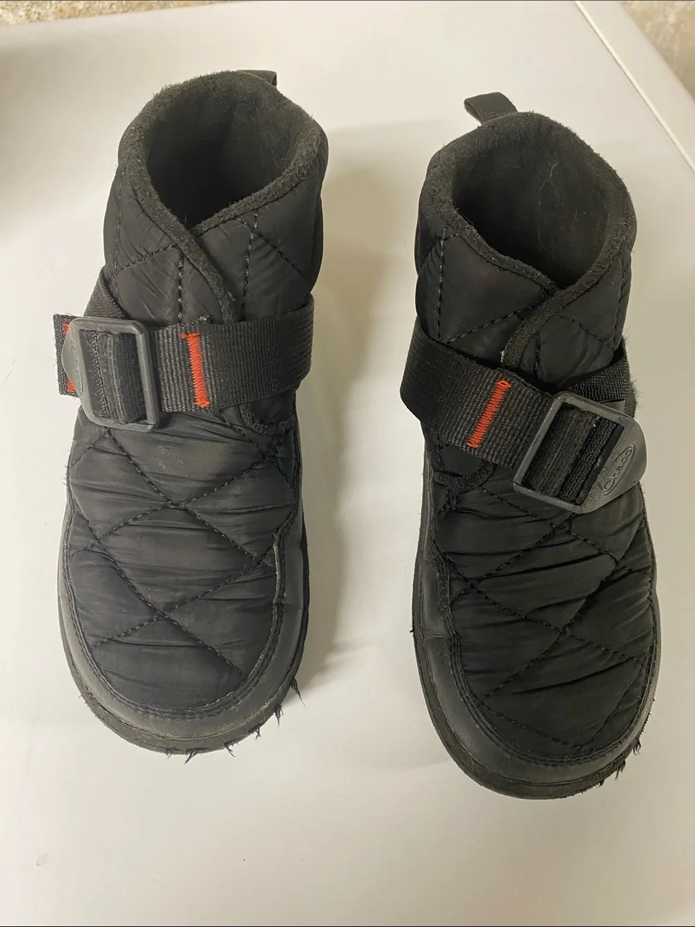 Kids Quilted Black Strap Boots - CHACO Band